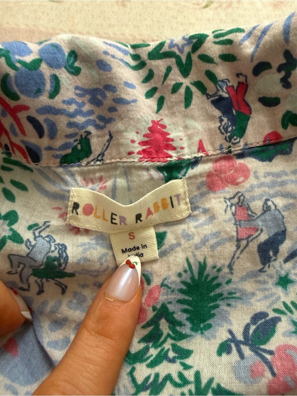 Roller Rabbit Button-Up Pajama Set - long sleeve - Picture 5 of 5